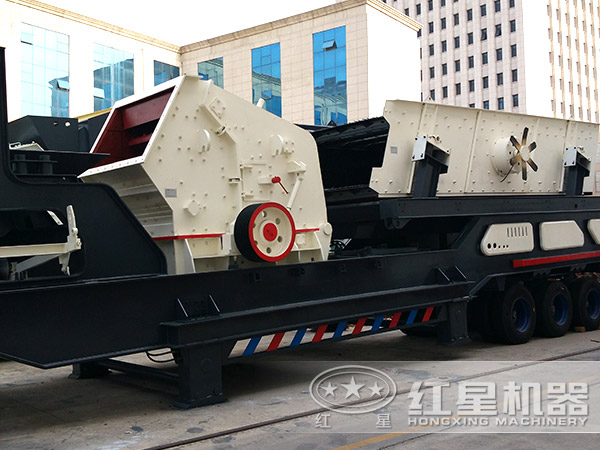 新一代車載建筑垃圾流動碎石機配反擊破 新一代車載建筑垃圾流動碎石機配反擊破