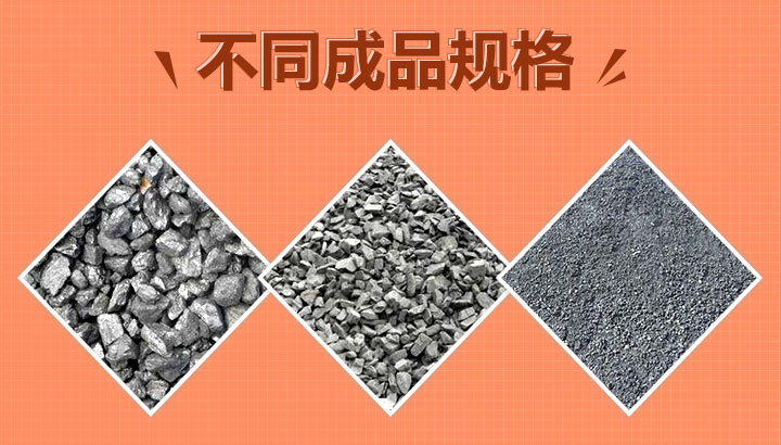 破碎后不同規格的煤泥碎料 破碎后不同規格的煤泥碎料