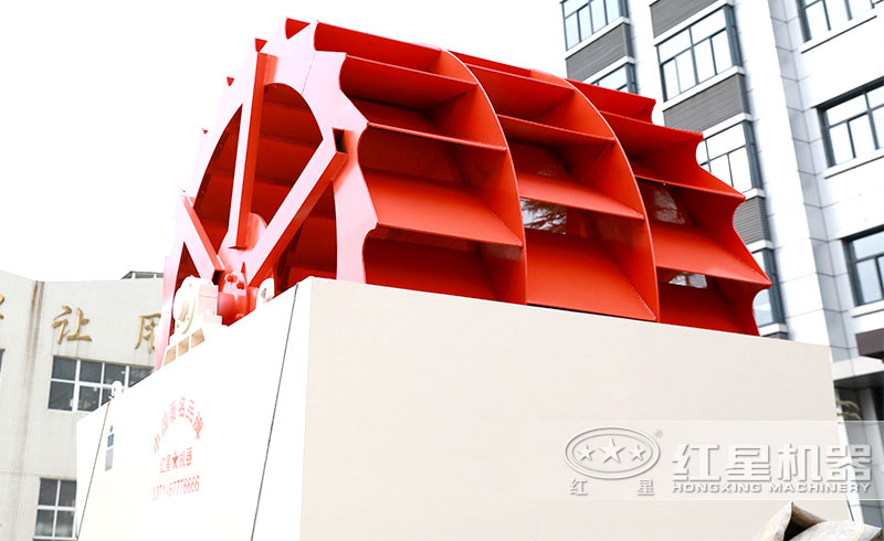 三輪輪斗式洗砂機，產量120-200t/h