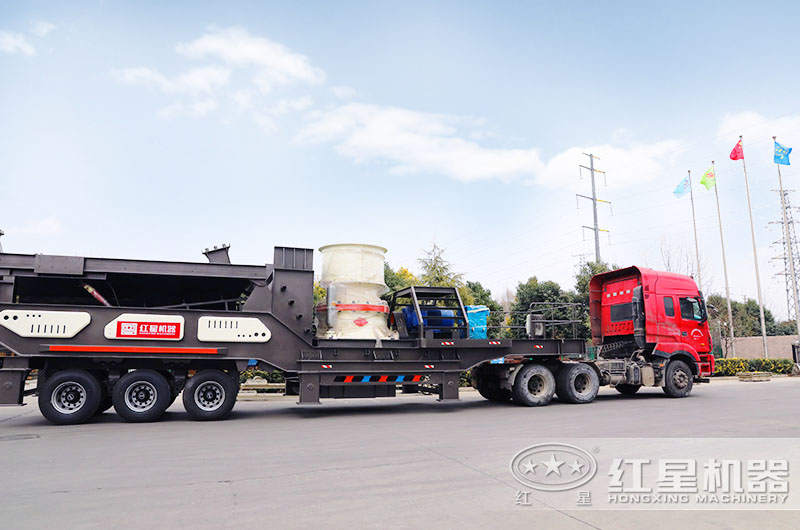 搭重圓錐破石子流動(dòng)破碎機(jī) 搭重圓錐破石子流動(dòng)破碎機(jī)