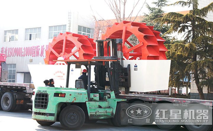 月產(chǎn)6-7萬噸機(jī)制砂生產(chǎn)線設(shè)備(洗砂機(jī)部分)待發(fā)貨