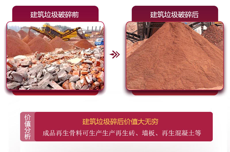 建筑垃圾破碎后利潤增長,價格大大提升