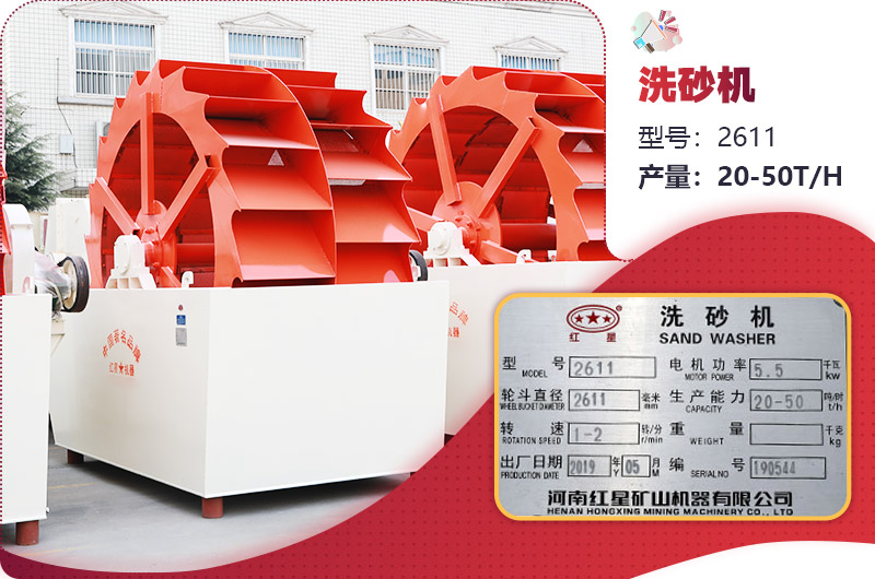 2611輪式洗砂機 2611輪式洗砂機