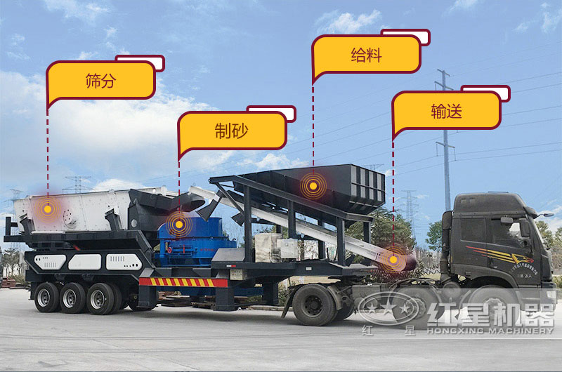 大型移動式河卵石制砂生產(chǎn)線 大型移動式河卵石制砂生產(chǎn)線