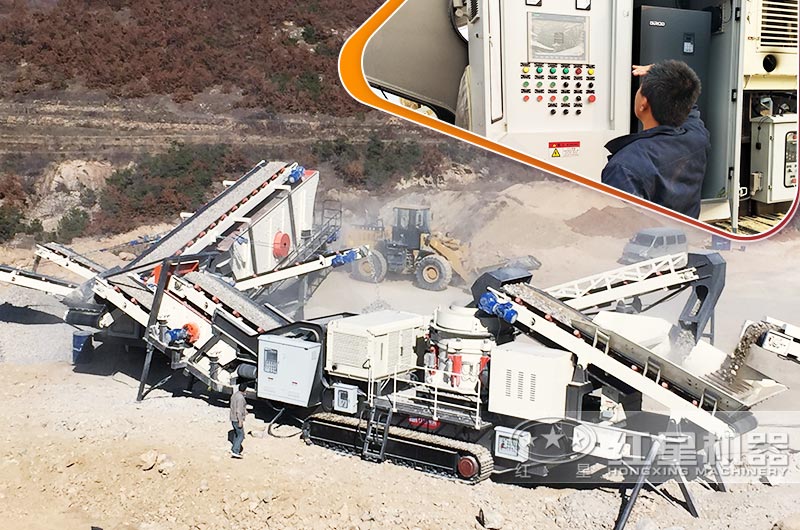 移動磕沙機一人可操作 移動磕沙機一人可操作