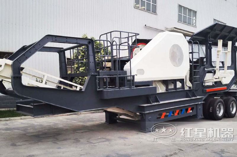 輪胎式車載鄂破機，時產50噸現貨