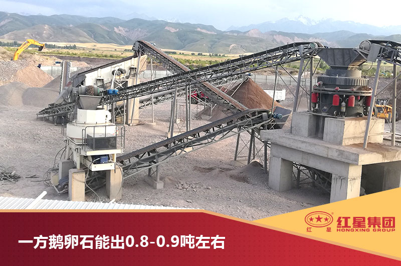 鵝卵石制砂生產(chǎn)現(xiàn)場圖 鵝卵石制砂生產(chǎn)現(xiàn)場圖