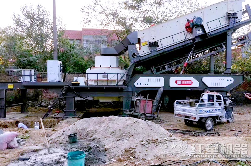 建筑垃圾制沙機工作現場圖片 建筑垃圾制沙機工作現場圖片