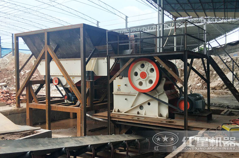 河南客戶69鄂破生產現場，時產160噸